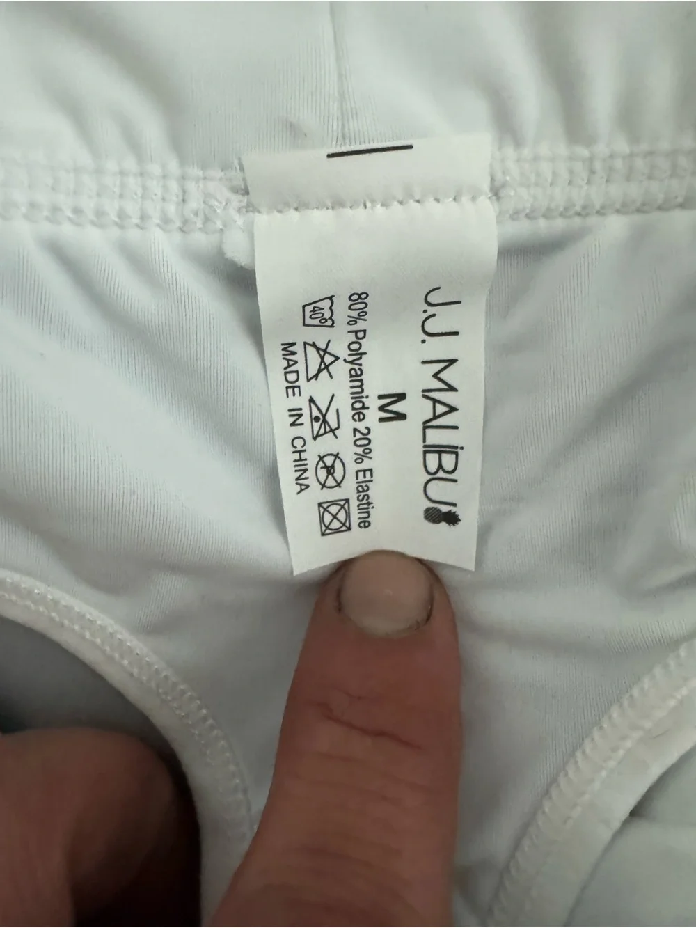JJ Malibu Open Back Boxer Briefs NWOT Size M White & Orange Bundle